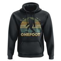 Onefoot Leg Amputee Recovery Hoodie Retro One Foot Bigfoot - Wonder Print Shop
