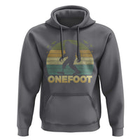 Onefoot Leg Amputee Recovery Hoodie Retro One Foot Bigfoot - Wonder Print Shop