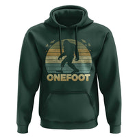 Onefoot Leg Amputee Recovery Hoodie Retro One Foot Bigfoot - Wonder Print Shop