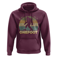 Onefoot Leg Amputee Recovery Hoodie Retro One Foot Bigfoot - Wonder Print Shop