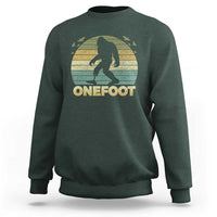 Onefoot Leg Amputee Recovery Sweatshirt Retro One Foot Bigfoot - Wonder Print Shop