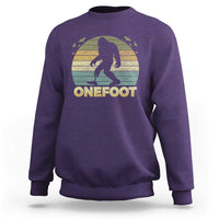 Onefoot Leg Amputee Recovery Sweatshirt Retro One Foot Bigfoot - Wonder Print Shop