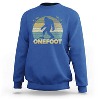 Onefoot Leg Amputee Recovery Sweatshirt Retro One Foot Bigfoot - Wonder Print Shop