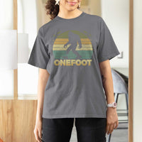 Onefoot Leg Amputee Recovery T Shirt For Women Retro One Foot Bigfoot - Wonder Print Shop