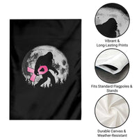 Bigfoot Pink Ribbon Breast Cancer Awareness Garden Flag - Wonder Print Shop