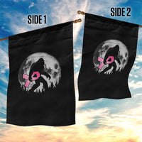 Bigfoot Pink Ribbon Breast Cancer Awareness Garden Flag - Wonder Print Shop