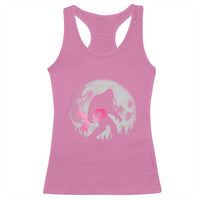 Bigfoot Pink Ribbon Breast Cancer Awareness Racerback Tank Top - Wonder Print Shop