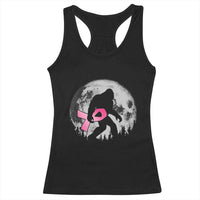 Bigfoot Pink Ribbon Breast Cancer Awareness Racerback Tank Top - Wonder Print Shop
