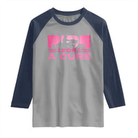 Breast Cancer Motorcycle Raglan Shirt Pink Ribbon Ride For A Cure - Wonder Print Shop