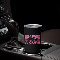 Breast Cancer Motorcycle Tumbler Cup Pink Ribbon Ride For A Cure - Wonder Print Shop