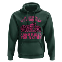 Breast Cancer Motorcycle Hoodie In October We Wear Pink Ride For A Cure - Wonder Print Shop
