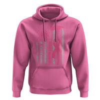 Firefighter Breast Cancer Awareness Hoodie Fight For A Cure American Flag - Wonder Print Shop