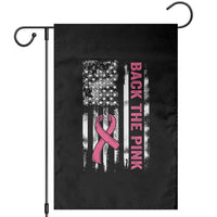 Back The Pink Ribbon Breast Cancer Awareness Garden Flag American Flag - Wonder Print Shop