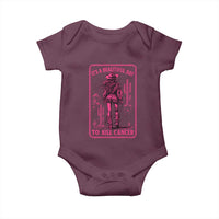 Cowgirl Breast Cancer Baby Onesie Beautiful Day To Kill Cancer Vintage Western Pink - Wonder Print Shop