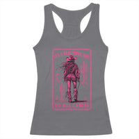 Cowgirl Breast Cancer Racerback Tank Top Beautiful Day To Kill Cancer Vintage Western Pink - Wonder Print Shop
