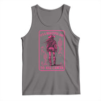 Cowgirl Breast Cancer Tank Top Beautiful Day To Kill Cancer Vintage Western Pink - Wonder Print Shop