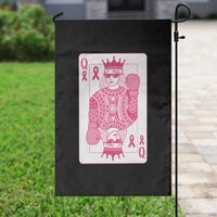 Breast Cancer Awareness Garden Flag Queen Of Pink Ribbon Blackjack Cards Poker - Wonder Print Shop