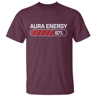 Funny Six Seven T Shirt Aura Energy at 67 Meme Gen Alpha Slang - Wonder Print Shop