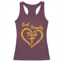 God Family Irish Racerback Tank Top Vintage Cross In Heart Christian Notre Dame Game Day - Wonder Print Shop