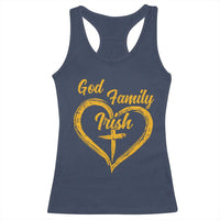God Family Irish Racerback Tank Top Vintage Cross In Heart Christian Notre Dame Game Day - Wonder Print Shop