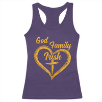 God Family Irish Racerback Tank Top Vintage Cross In Heart Christian Notre Dame Game Day - Wonder Print Shop