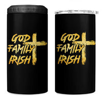 God Family Irish 4 in 1 Can Cooler Tumbler Christian Faith Cross Notre Dame Game Day - Wonder Print Shop
