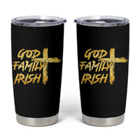 God Family Irish Tumbler Cup Christian Faith Cross Notre Dame Game Day - Wonder Print Shop