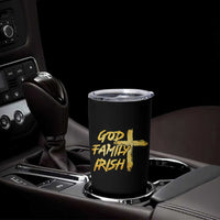 God Family Irish Tumbler Cup Christian Faith Cross Notre Dame Game Day - Wonder Print Shop