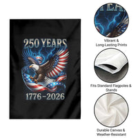 250 Years America Garden Flag Eagle and Flag 250th Anniversary USA Patriotic 1776 2026 - Wonder Print Shop