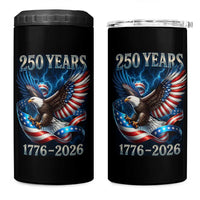 250 Years America 4 in 1 Can Cooler Tumbler Eagle and Flag 250th Anniversary USA Patriotic 1776 2026 - Wonder Print Shop