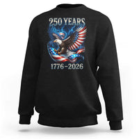 250 Years America Sweatshirt Eagle and Flag 250th Anniversary USA Patriotic 1776 2026 - Wonder Print Shop