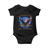 250 Years America Flag Baby Onesie Eagle 250th Anniversary USA Patriotic 1776 2026 - Wonder Print Shop