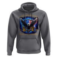250 Years America Flag Hoodie Eagle 250th Anniversary USA Patriotic 1776 2026 - Wonder Print Shop
