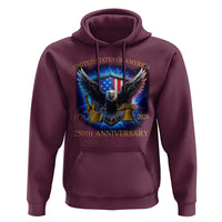 250 Years America Flag Hoodie Eagle 250th Anniversary USA Patriotic 1776 2026 - Wonder Print Shop