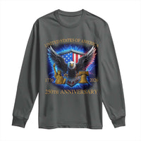 250 Years America Flag Long Sleeve Shirt Eagle 250th Anniversary USA Patriotic 1776 2026 - Wonder Print Shop