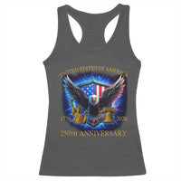 250 Years America Flag Racerback Tank Top Eagle 250th Anniversary USA Patriotic 1776 2026 - Wonder Print Shop