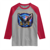 250 Years America Flag Raglan Shirt Eagle 250th Anniversary USA Patriotic 1776 2026 - Wonder Print Shop