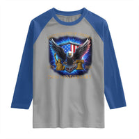 250 Years America Flag Raglan Shirt Eagle 250th Anniversary USA Patriotic 1776 2026 - Wonder Print Shop