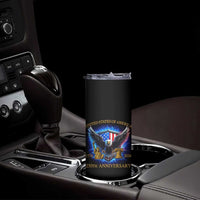 250 Years America Flag Skinny Tumbler Eagle 250th Anniversary USA Patriotic 1776 2026 - Wonder Print Shop