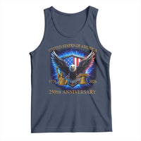 250 Years America Flag Tank Top Eagle 250th Anniversary USA Patriotic 1776 2026 - Wonder Print Shop