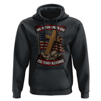 Blessings America Hoodie One Nation Under God USA 250th Anniversary Patriotic Christian - Wonder Print Shop