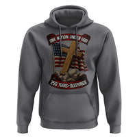 Blessings America Hoodie One Nation Under God USA 250th Anniversary Patriotic Christian - Wonder Print Shop