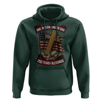 Blessings America Hoodie One Nation Under God USA 250th Anniversary Patriotic Christian - Wonder Print Shop
