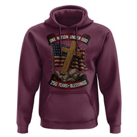 Blessings America Hoodie One Nation Under God USA 250th Anniversary Patriotic Christian - Wonder Print Shop