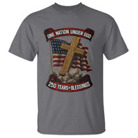 Blessings America T Shirt One Nation Under God USA 250th Anniversary Patriotic Christian - Wonder Print Shop