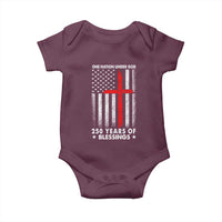 One Nation Under God Baby Onesie USA 250th Anniversary Patriotic Christian One Nation Under God - Wonder Print Shop