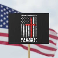 One Nation Under God Protest Sign USA 250th Anniversary Patriotic Christian One Nation Under God - Wonder Print Shop