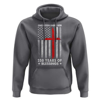 One Nation Under God Hoodie USA 250th Anniversary Patriotic Christian One Nation Under God - Wonder Print Shop