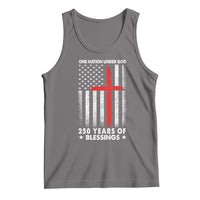 One Nation Under God Tank Top USA 250th Anniversary Patriotic Christian One Nation Under God - Wonder Print Shop