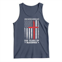 One Nation Under God Tank Top USA 250th Anniversary Patriotic Christian One Nation Under God - Wonder Print Shop